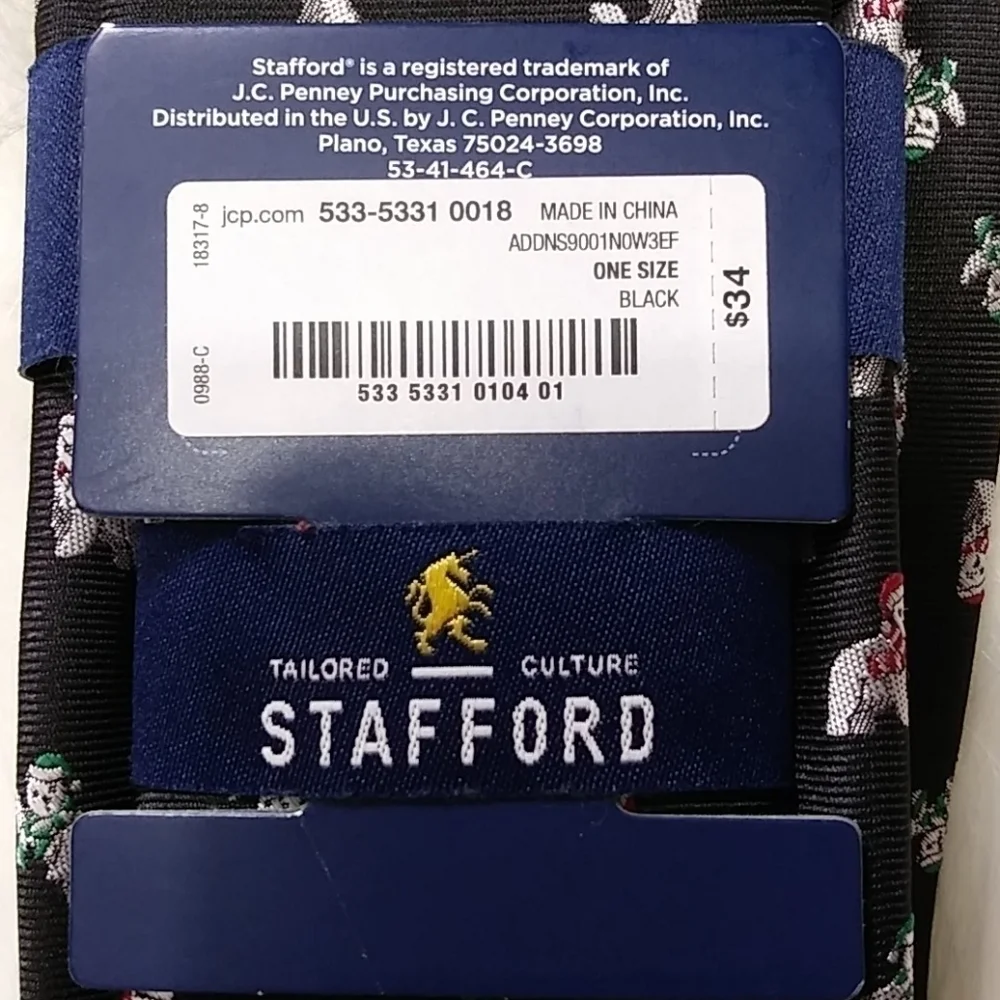 Stafford Polar‎ Bear Christmas Tie